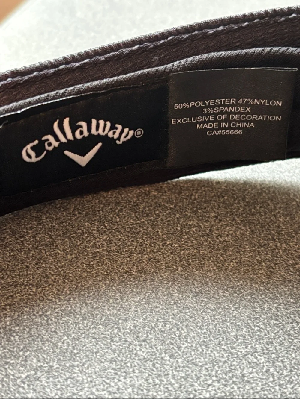 Callaway Navy Visor with Silver Logo - Picture 3 of 4